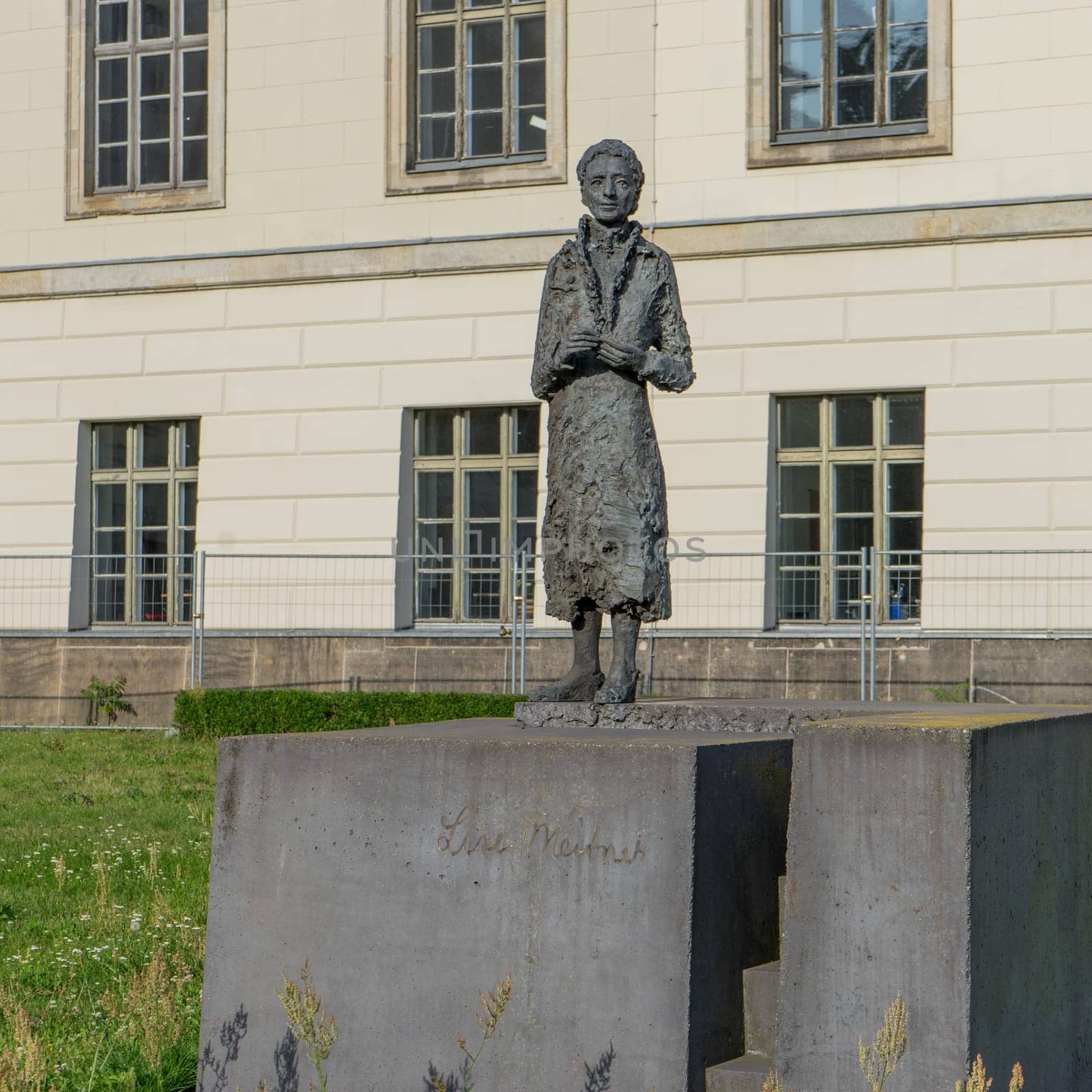 Monument to Lise Meitner in front of the Humboldt University in Berlin, Germany