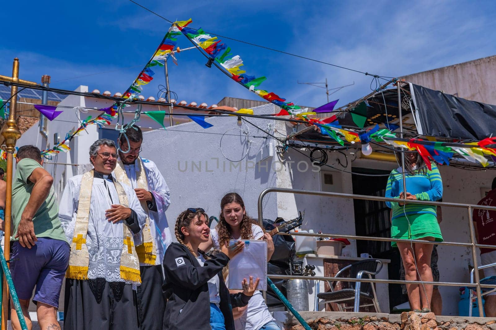 Berlenga island, Portugal: June 22, 2024: Festival in Honor of Saint John the Baptist, in Berlenga island, Peniche. Portugal