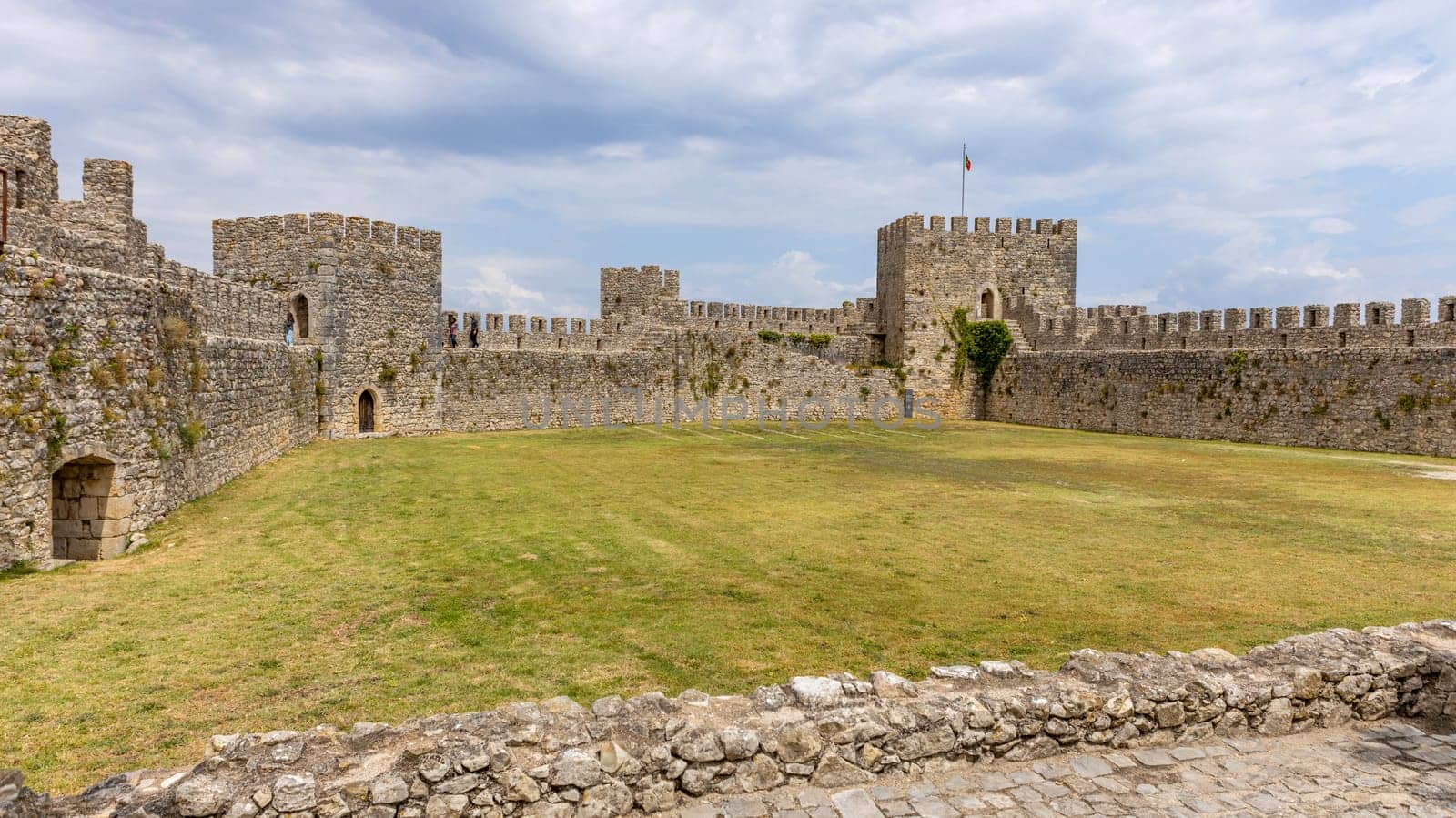 Montemor o Velho, Portugal: June 10, 2024: Ruined castle of Montemor-o-Velho, Portugal