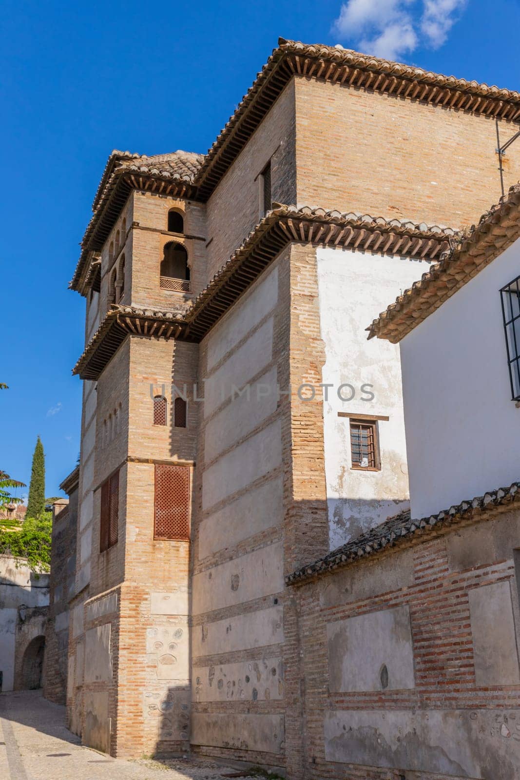 Facade of the Palace of Dar al-Horra iin Granada, Spain