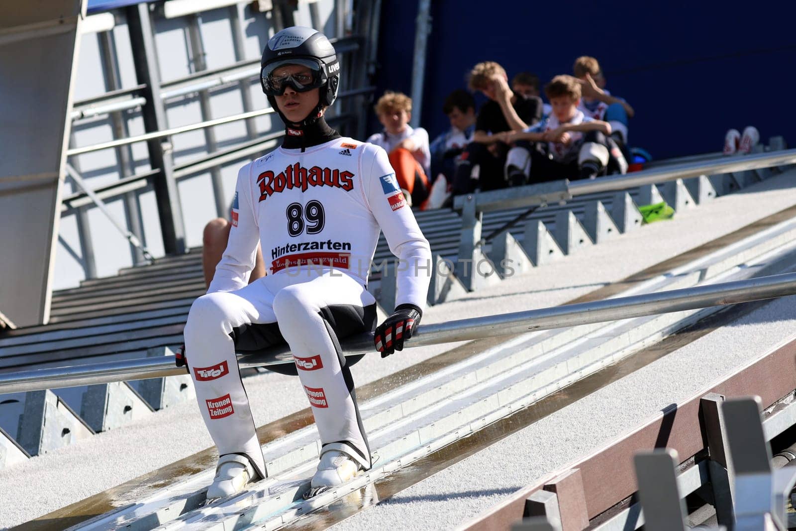 Hannes Landerer (SV Innsbruck Bergisel/Austria)  at the FIS Cup Summer Ski Jumping Hinterzarten 2024