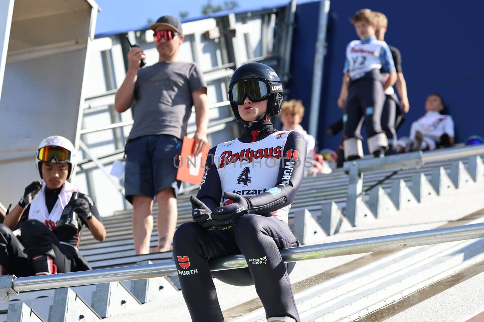 Amadeus Horngacher (SC Hinterzarten / GER) at the FIS Cup Summer Ski Jumping Hinterzarten 2024