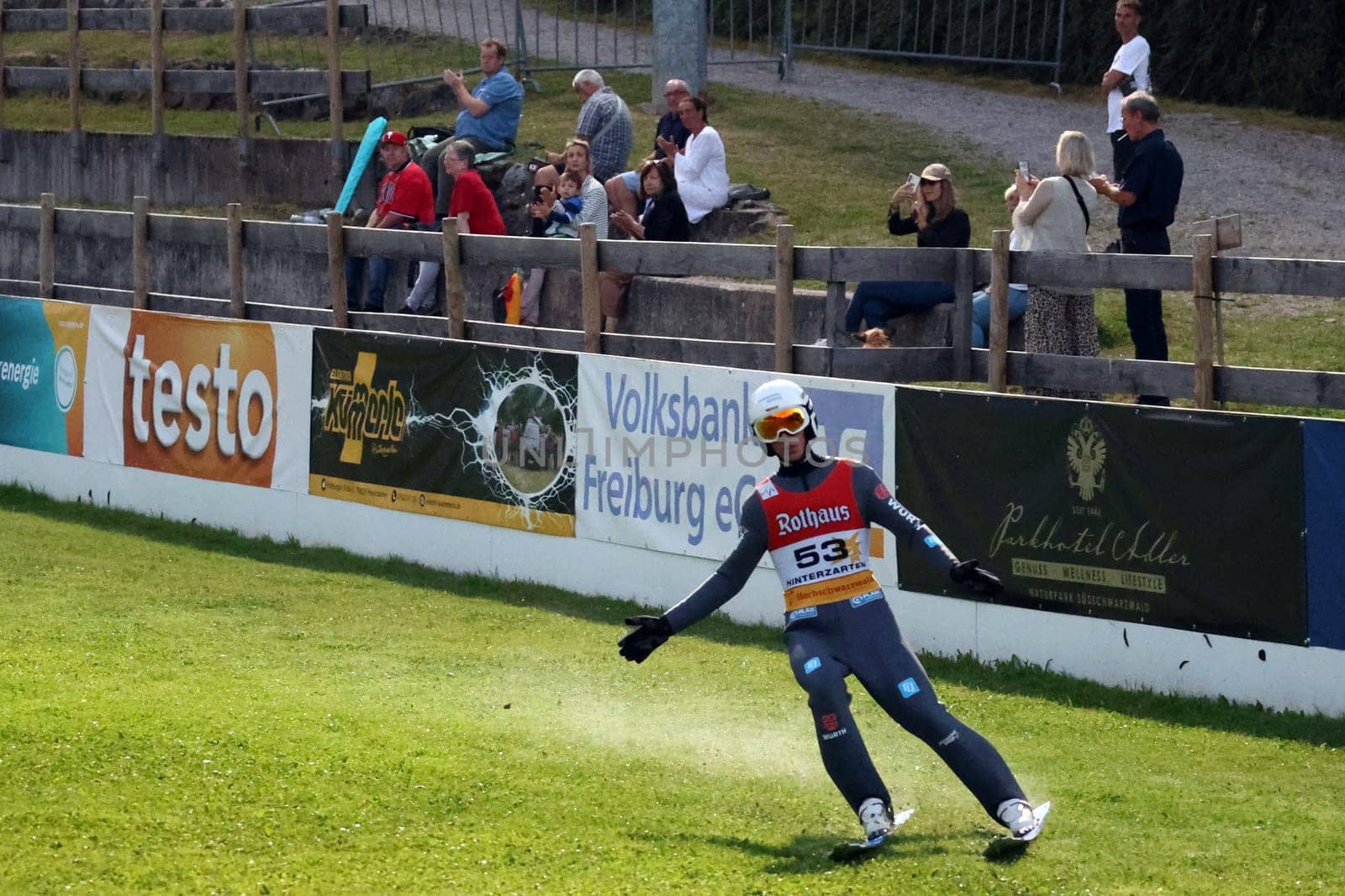 Luca Roth (SV Messstetten) at the FIS Cup Summer Ski Jumping Hinterzarten 2024
