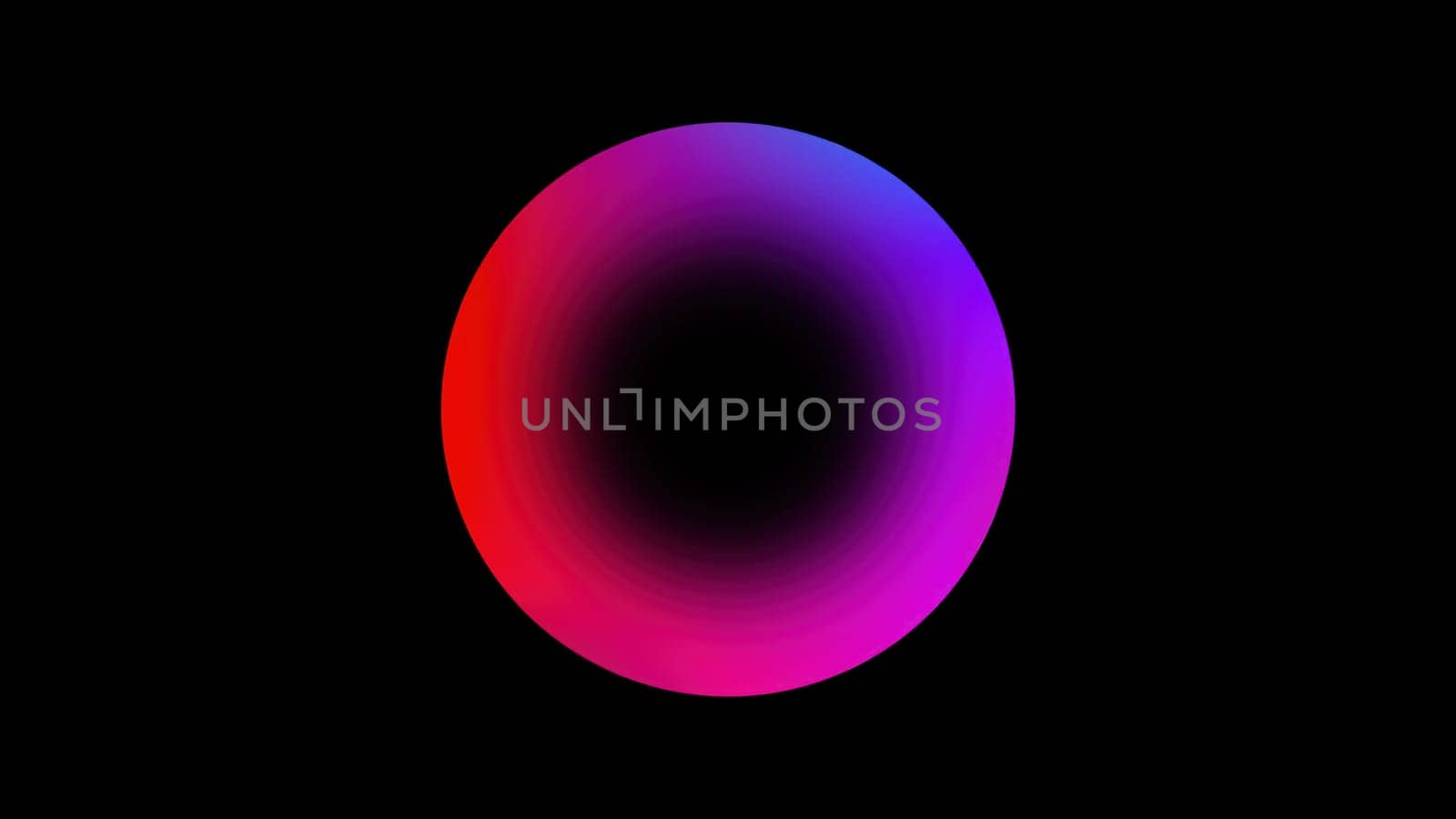 Multicolored flat sphere. Computer generated 3d render