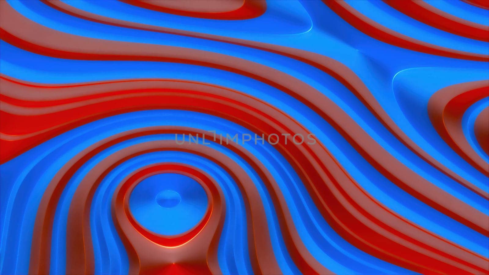 Waving curv backdrop. Computer generated 3d render