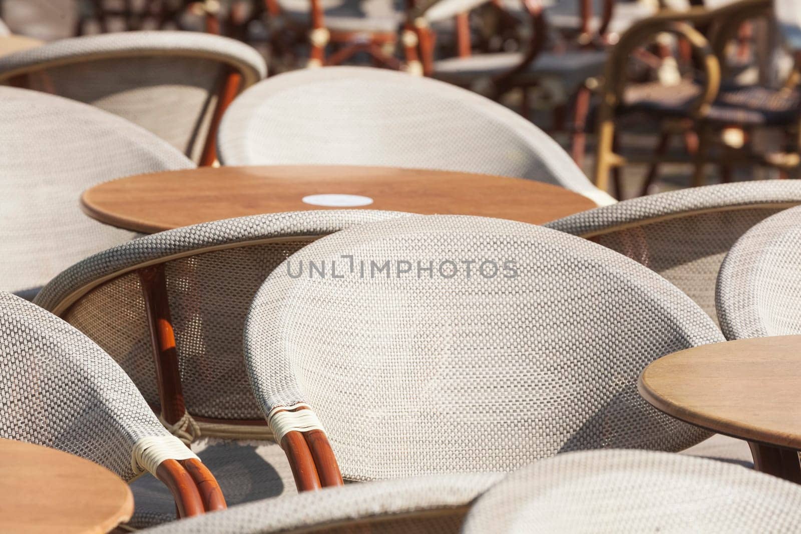 Chairs and tables for a café, gastronomy, Germany