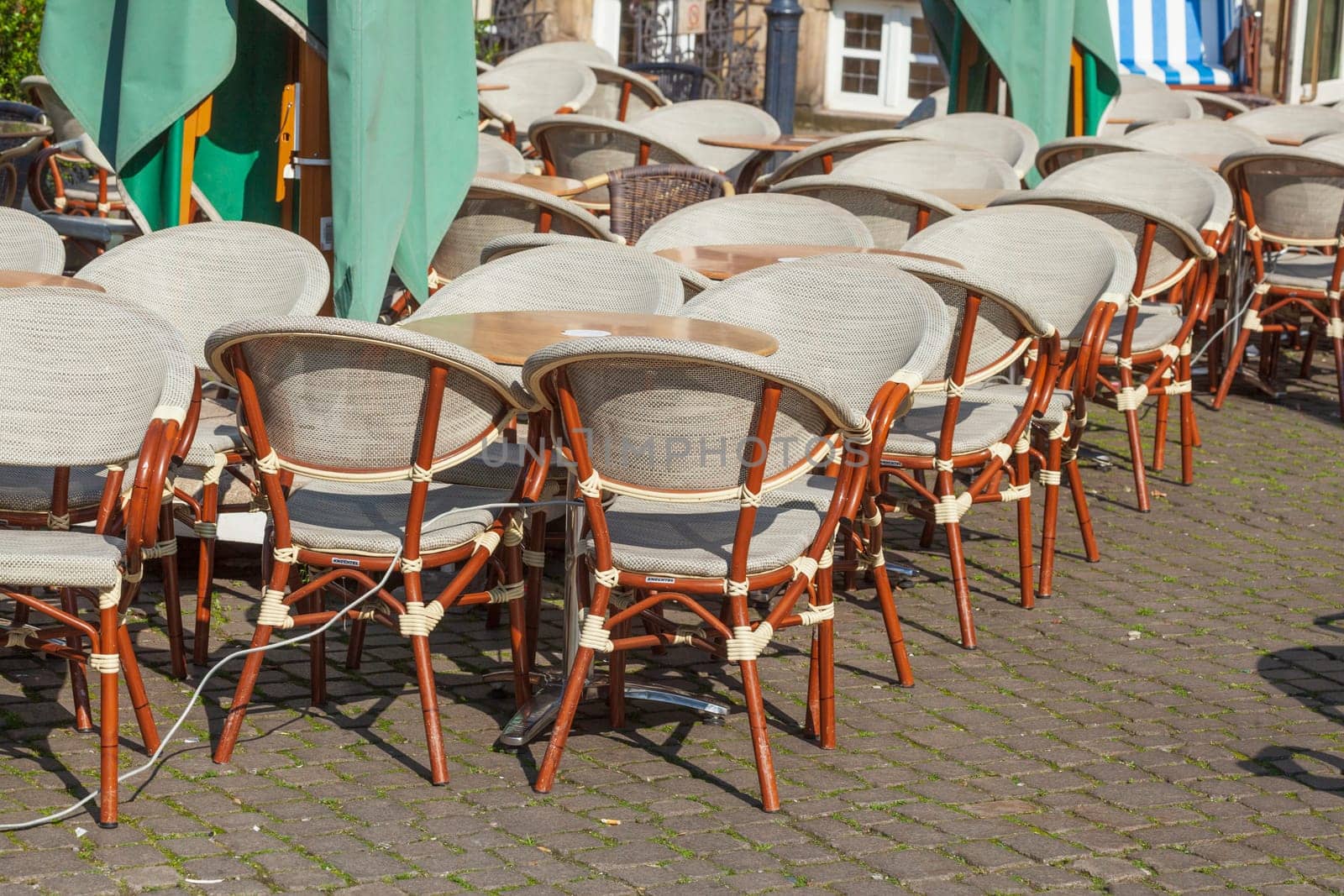 Chairs and tables for a café, gastronomy, Germany