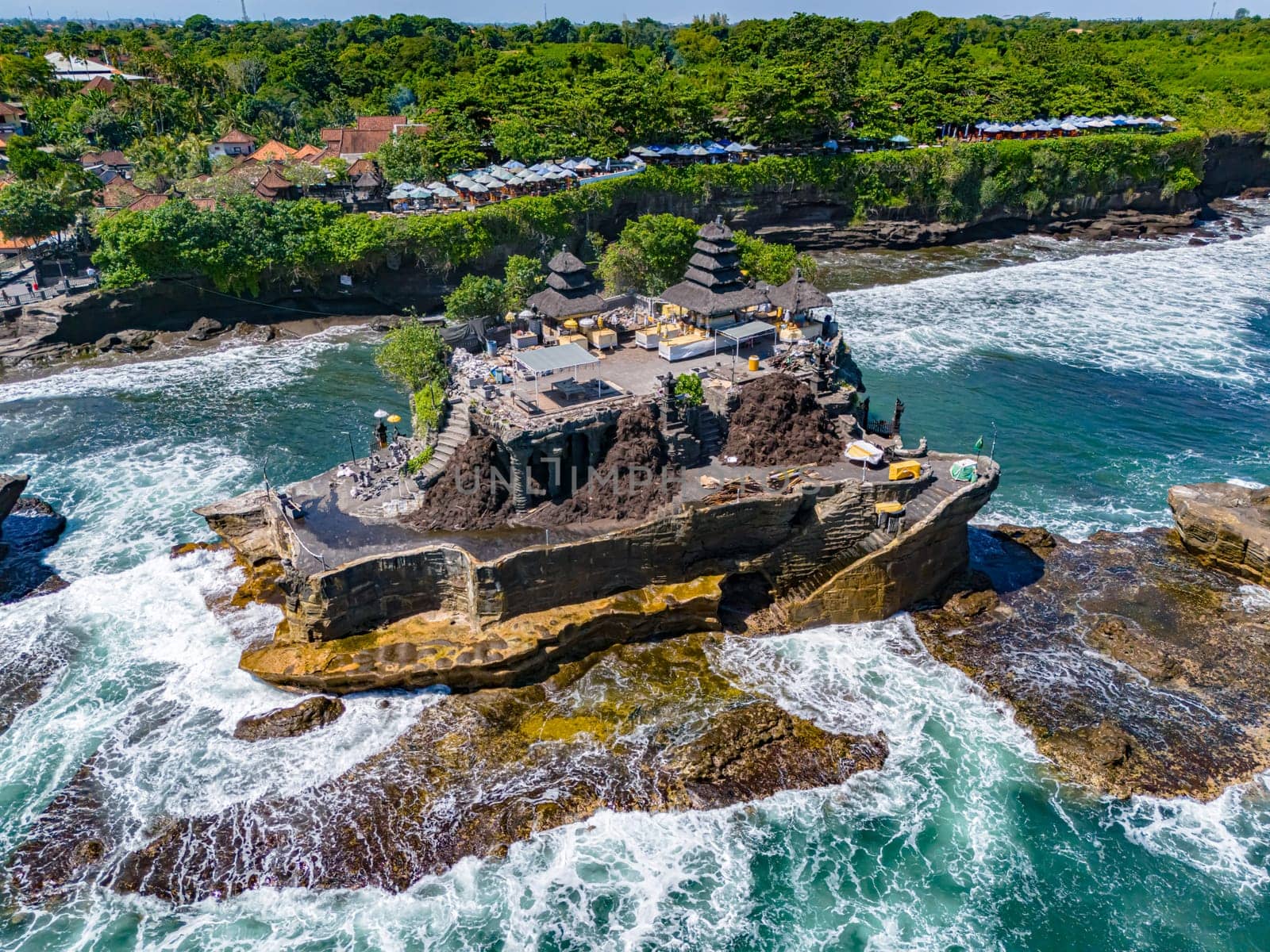 Cliff sea coast at Tanah Lot, Bali, Indonesia