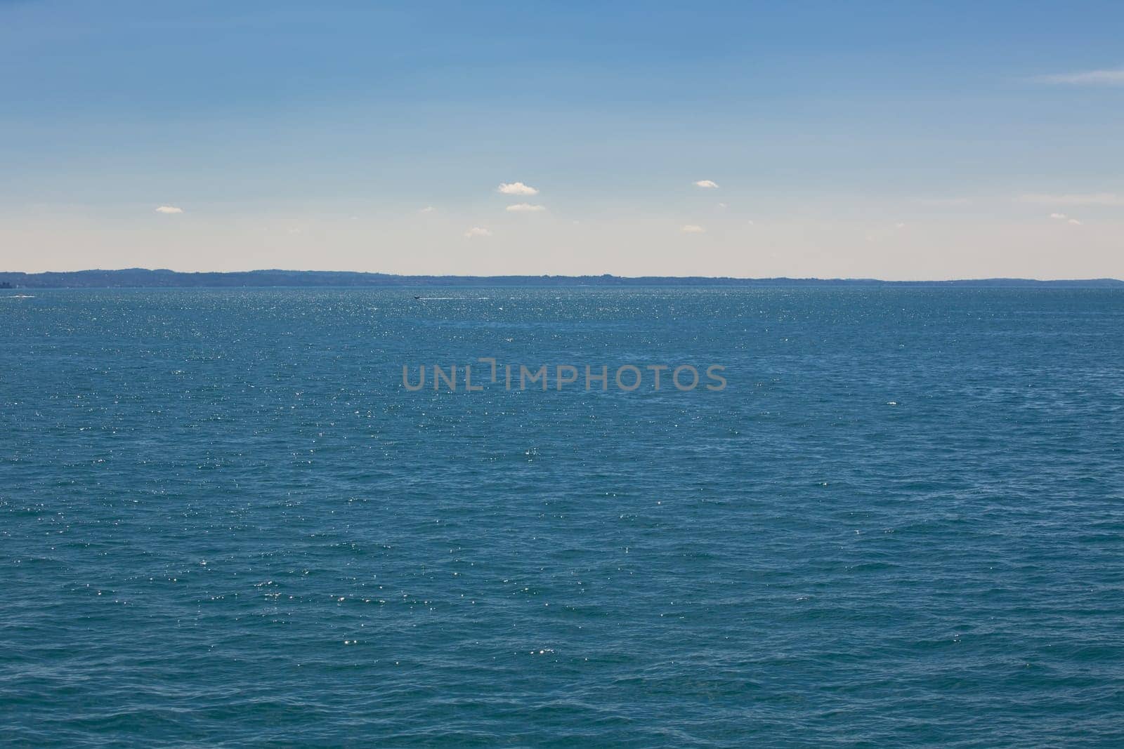 View Over Lake Garda in Italy. Horizontal shot