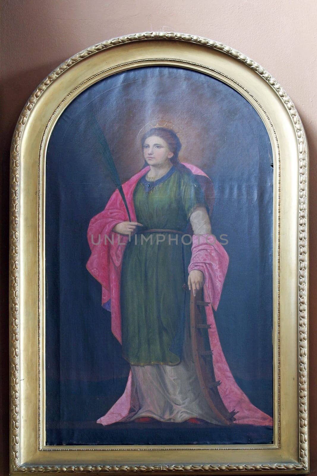 Saint Catherine, altarpiece in the church of Saint Catherine of Alexandria in Novalja, Croatia