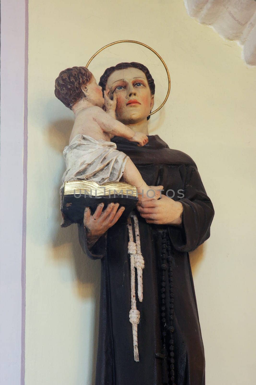 Saint Anthony of Padua, statue in the parish church of the Immaculate Conception in Mace, Croatia