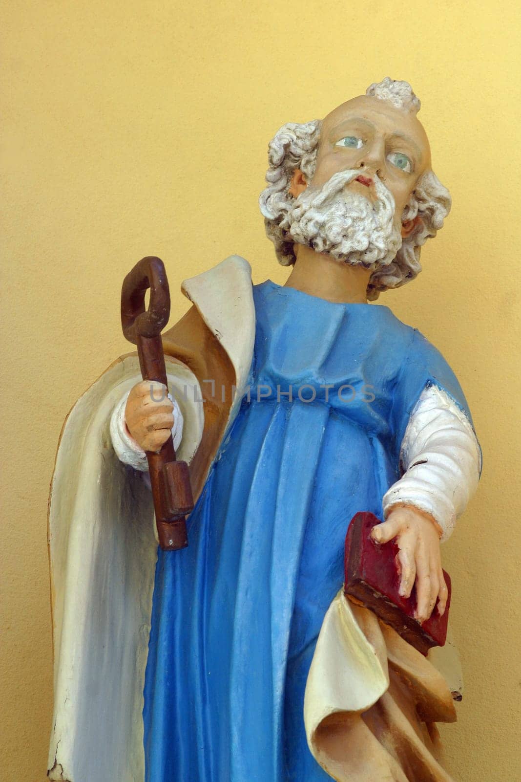 Saint Peter, statue in the Saint Nicholas Church in Bistra, Croatia