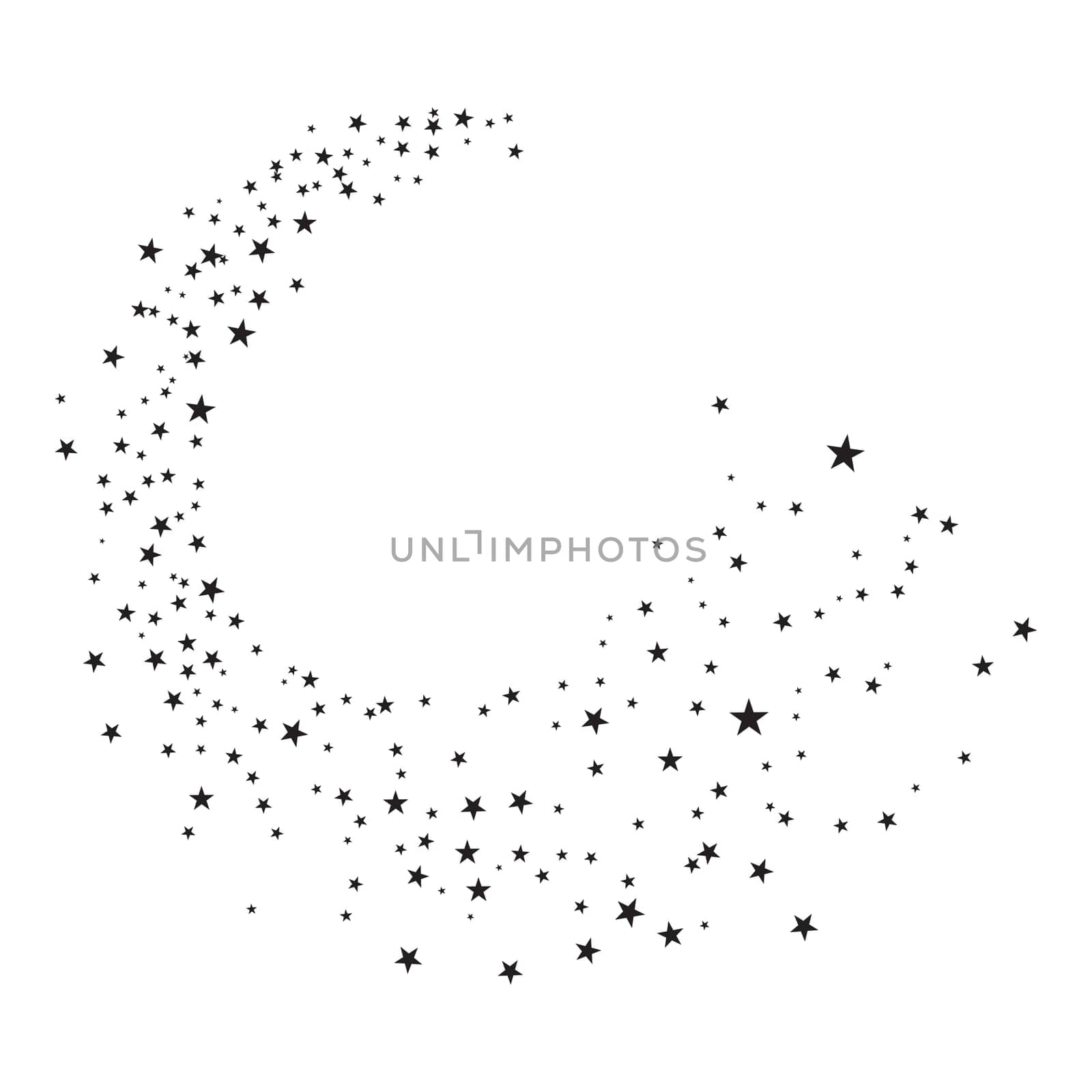 star background illustration design template