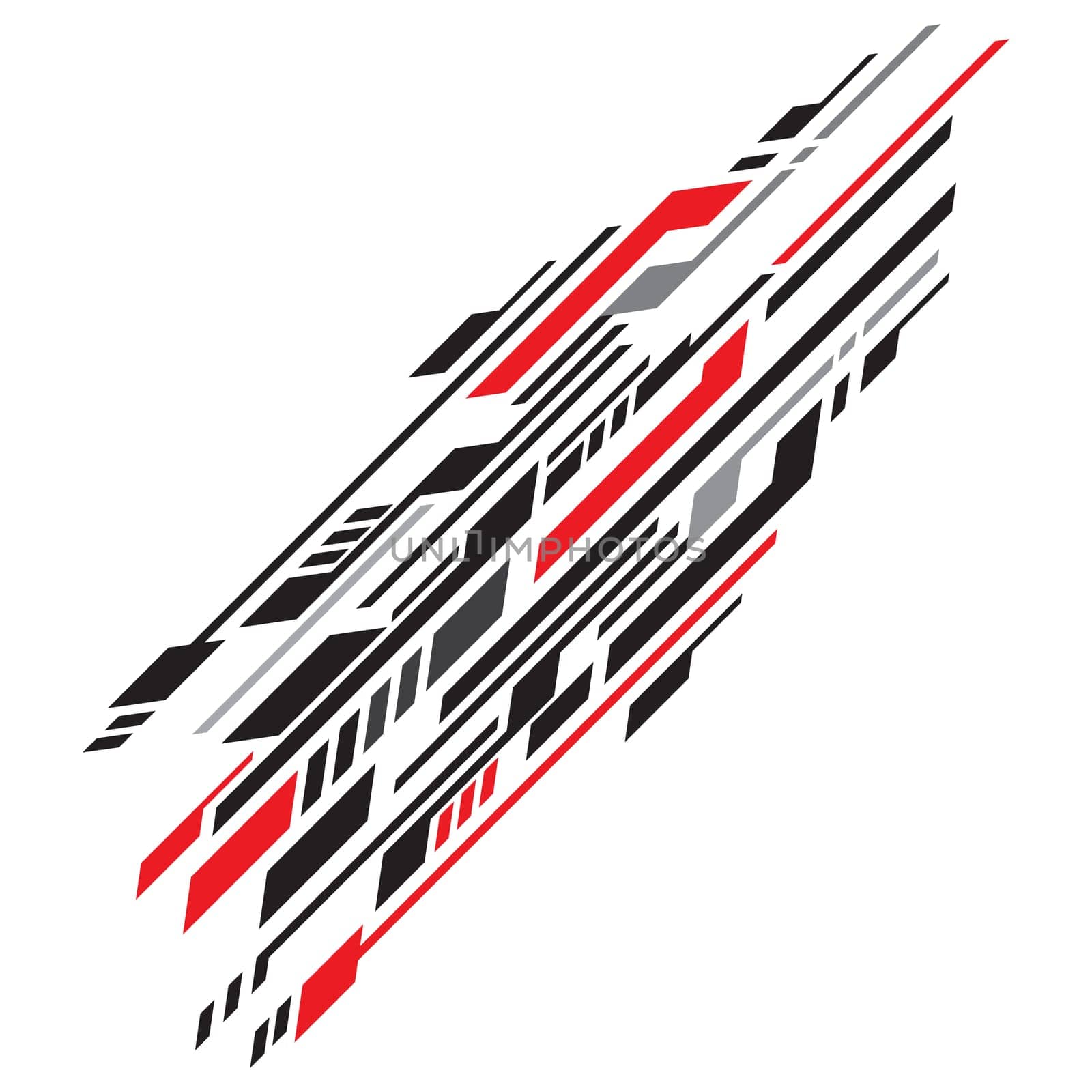 Sports stripes, car stickers black color. Racing decals