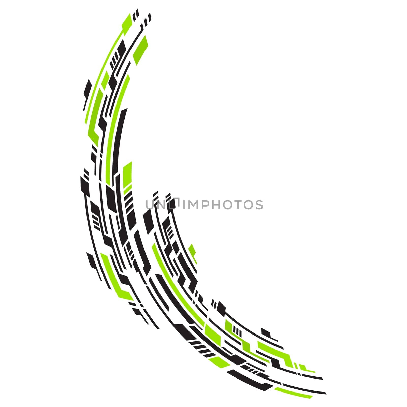 Sports stripes, car stickers black color. Racing decals