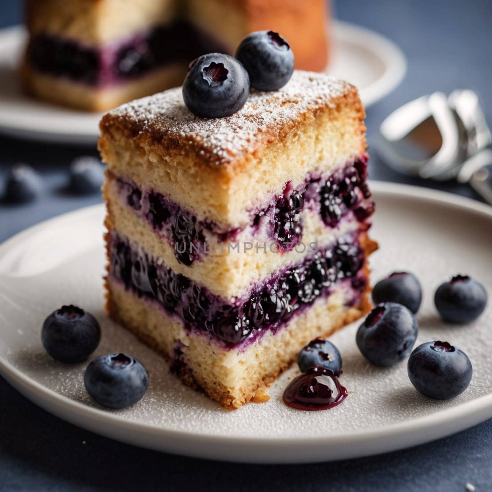 Awesome Tasty Blueberry Cake Pie