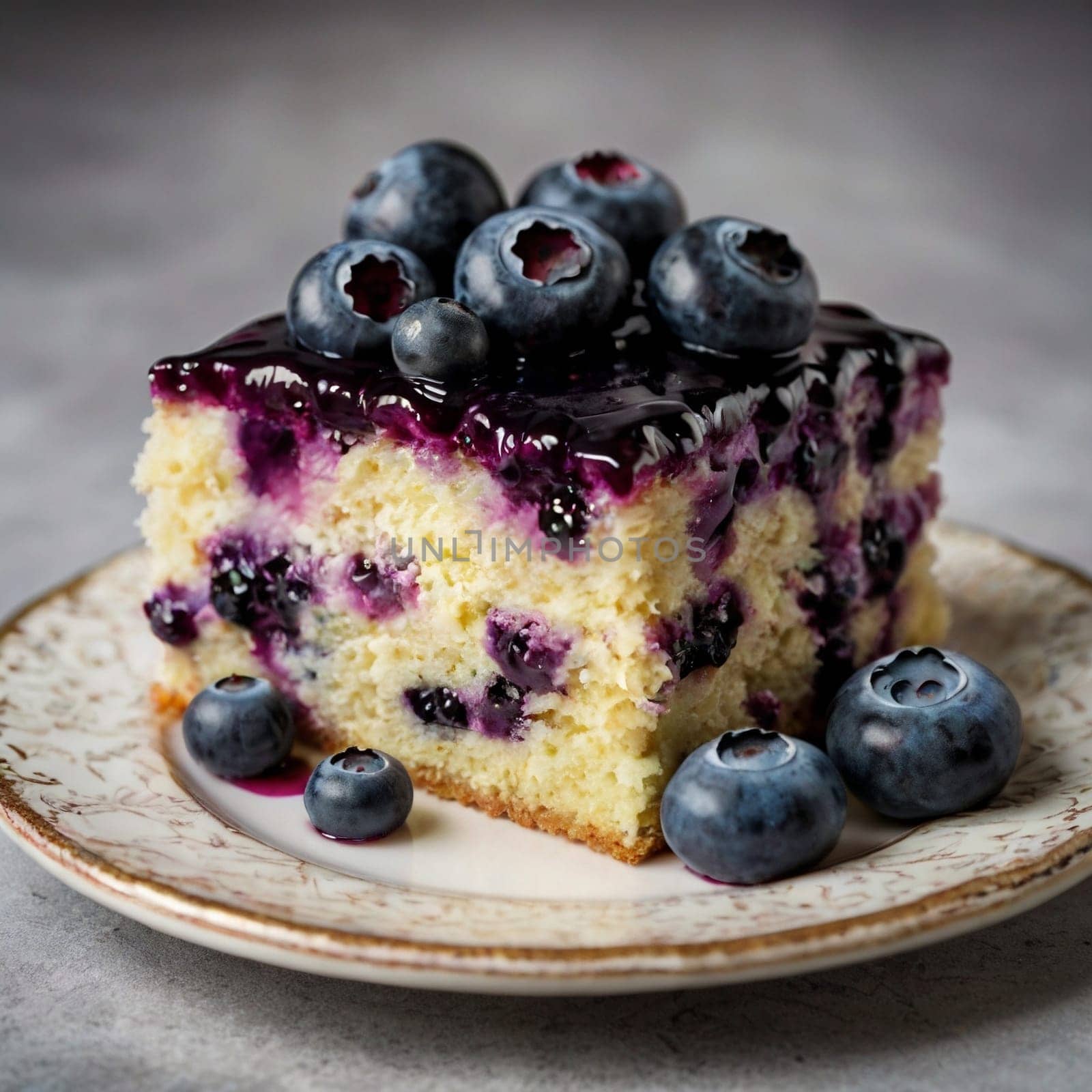 Awesome Tasty Blueberry Cake Pie