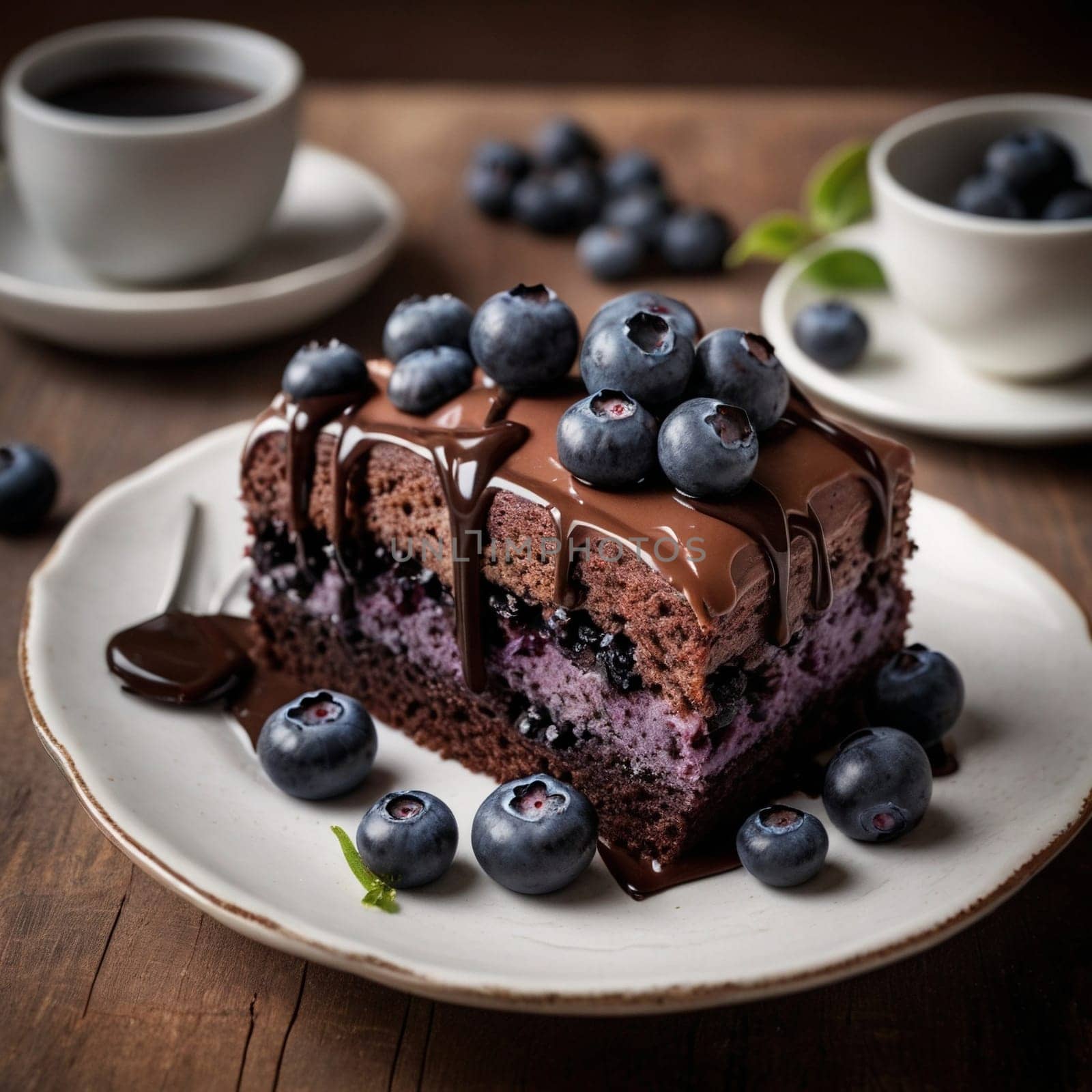 Awesome Tasty Blueberry Cake Pie