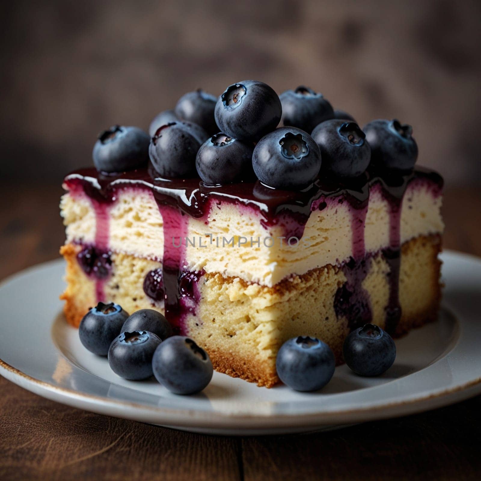 Awesome Tasty Blueberry Cake Pie