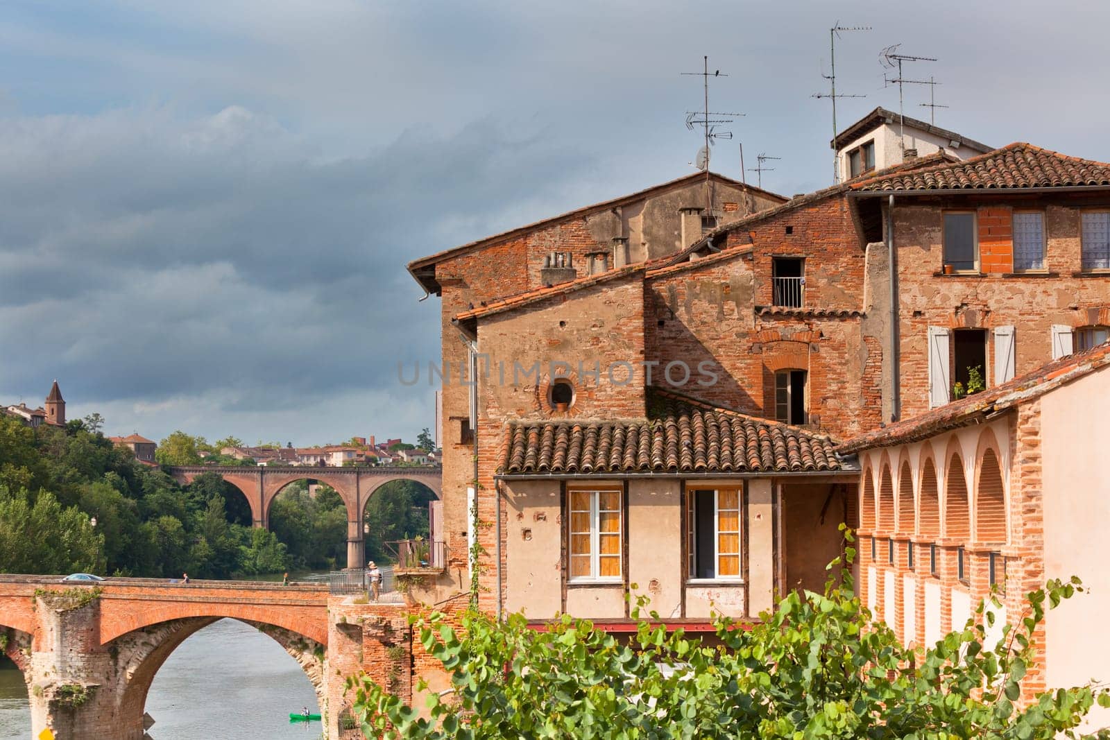 View of Albi, France. Horizontal shot