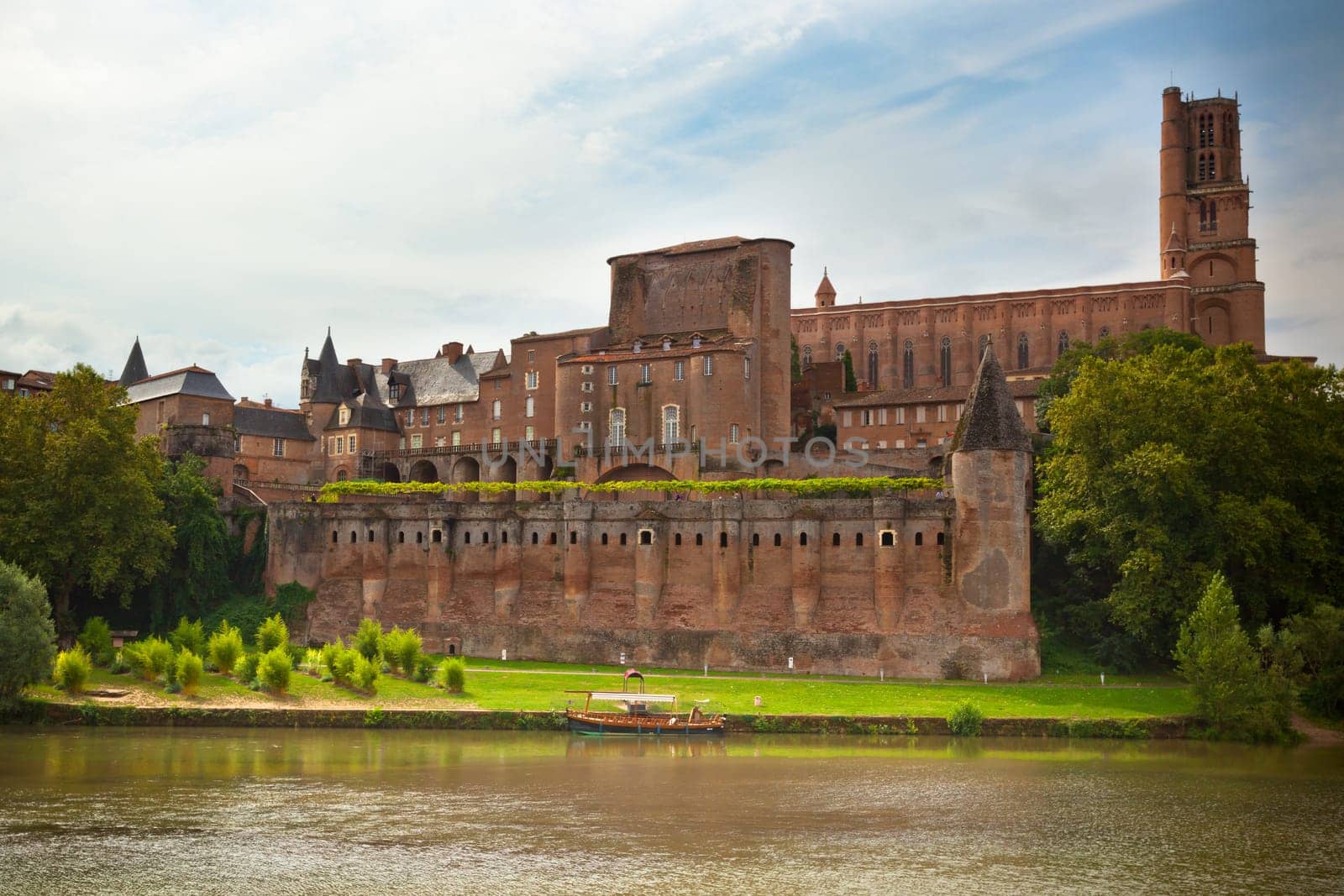 Saint Cecile church in the city of Albi, France. Horizontal shot