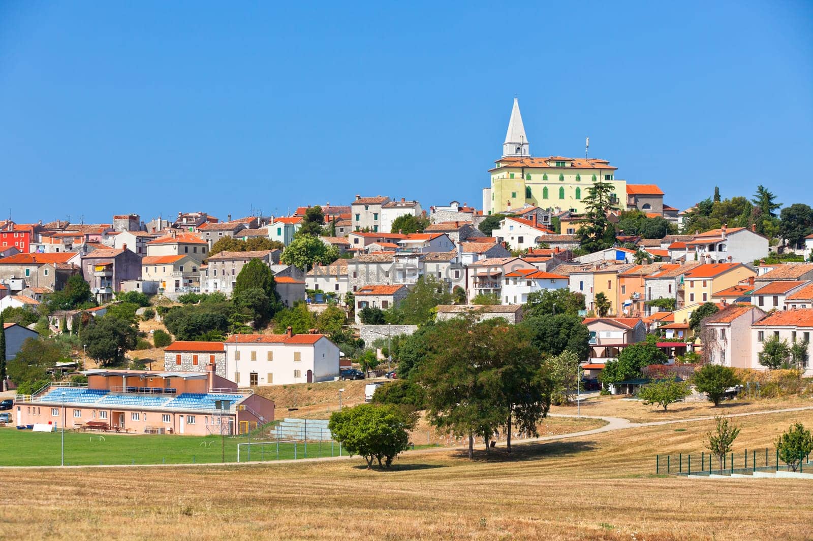 Cityscape of Vrsar, Istria, Croatia. Horizontal shot