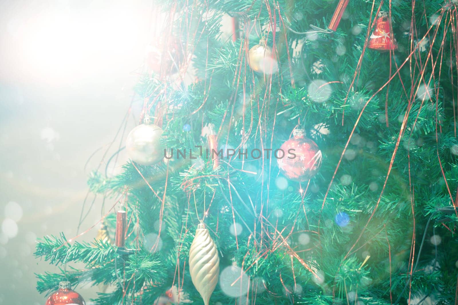 Beautiful Christmas Tree with snow effect