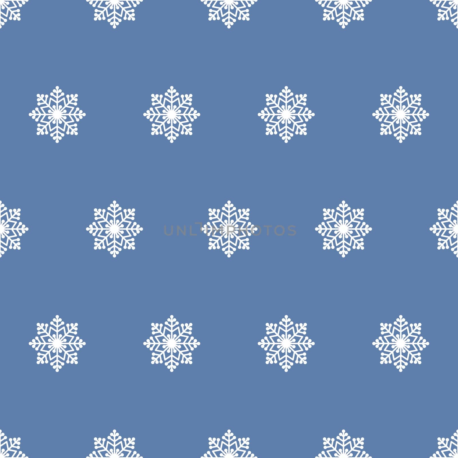 Christmas seamless pattern. Snow flakes backdrop. Tileable background for winter holidays. Graphic design element for packaging paper, prints, scrapbooking. Holiday themed design