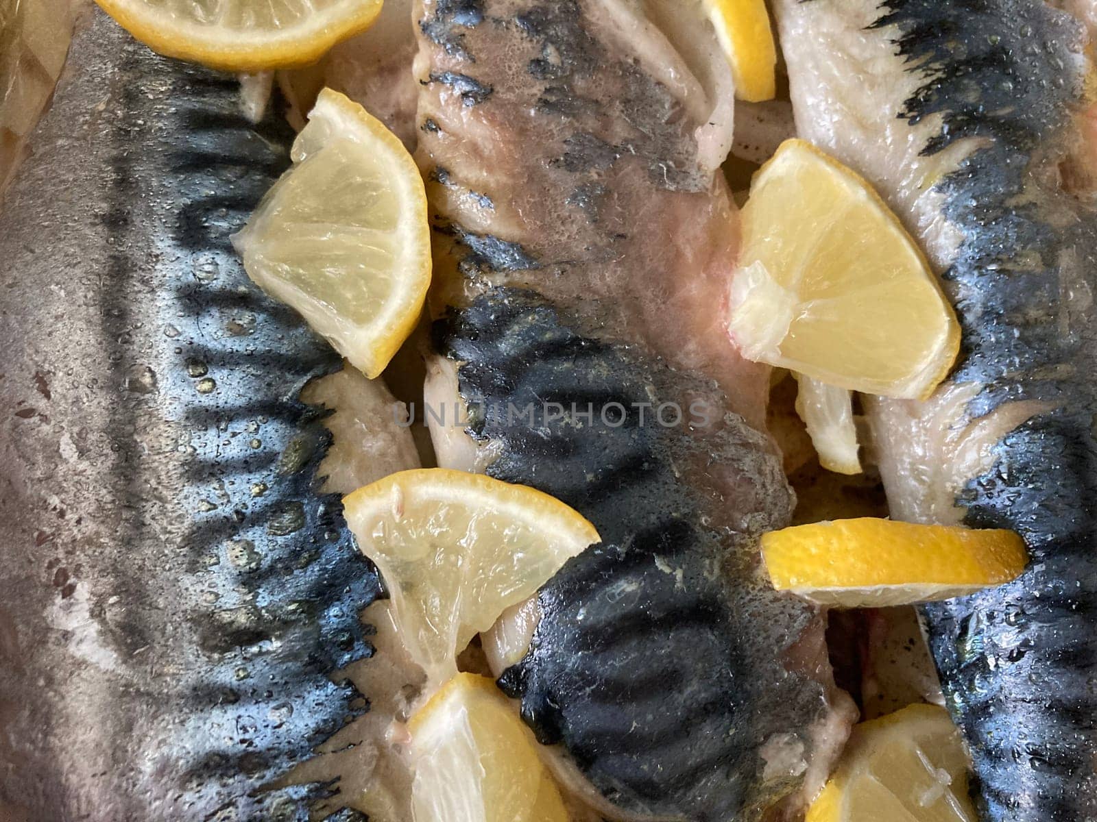 Baked mackerel sea a the fish