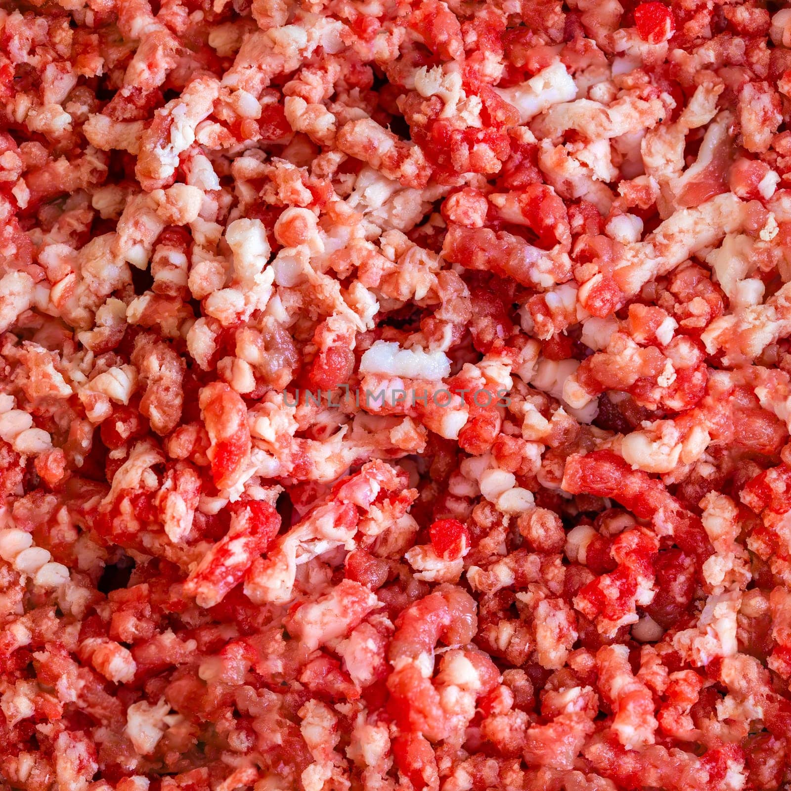 ground beef meat seamless texture and full-frame macro background