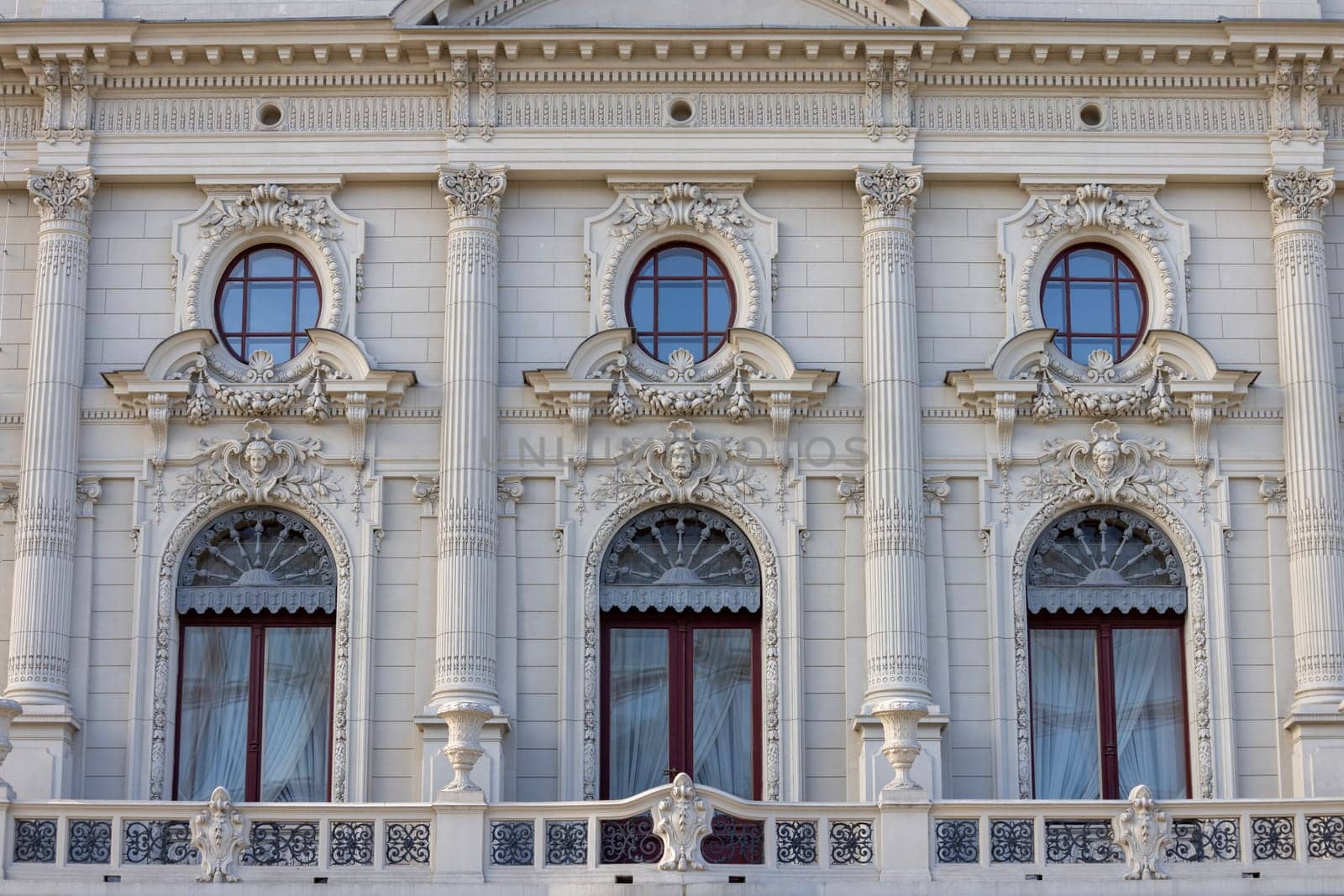 Lodz, Poland - May 4, 2023: Museum of the City of Lodz, seated in one of the most impressive buildings in the city, in the former palace of the Lodz factory owner Izrael Poznanski