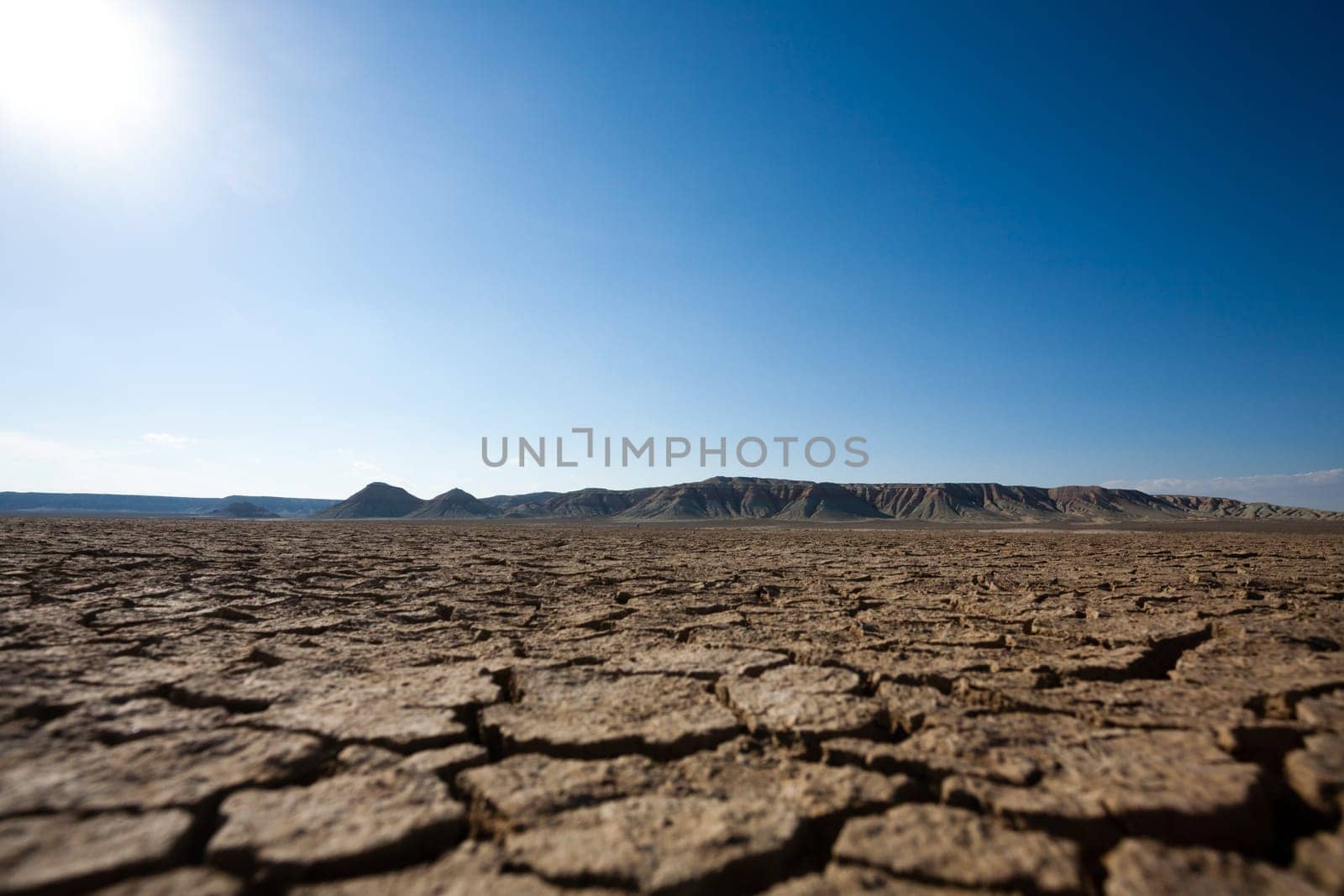 Mangystau desertic landscape, Kazakhstan desolate panorama. Central asia landmark