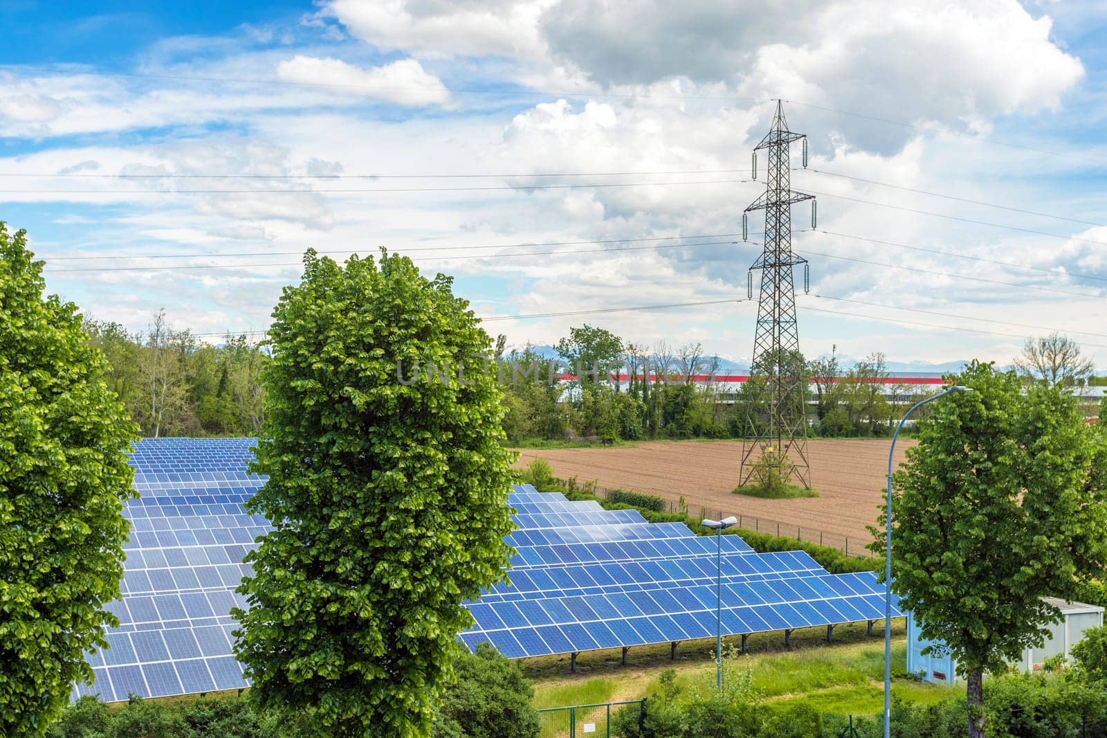 Solar panels. Photovoltaic. Alternative electricity source and concepts of sustainable resources.