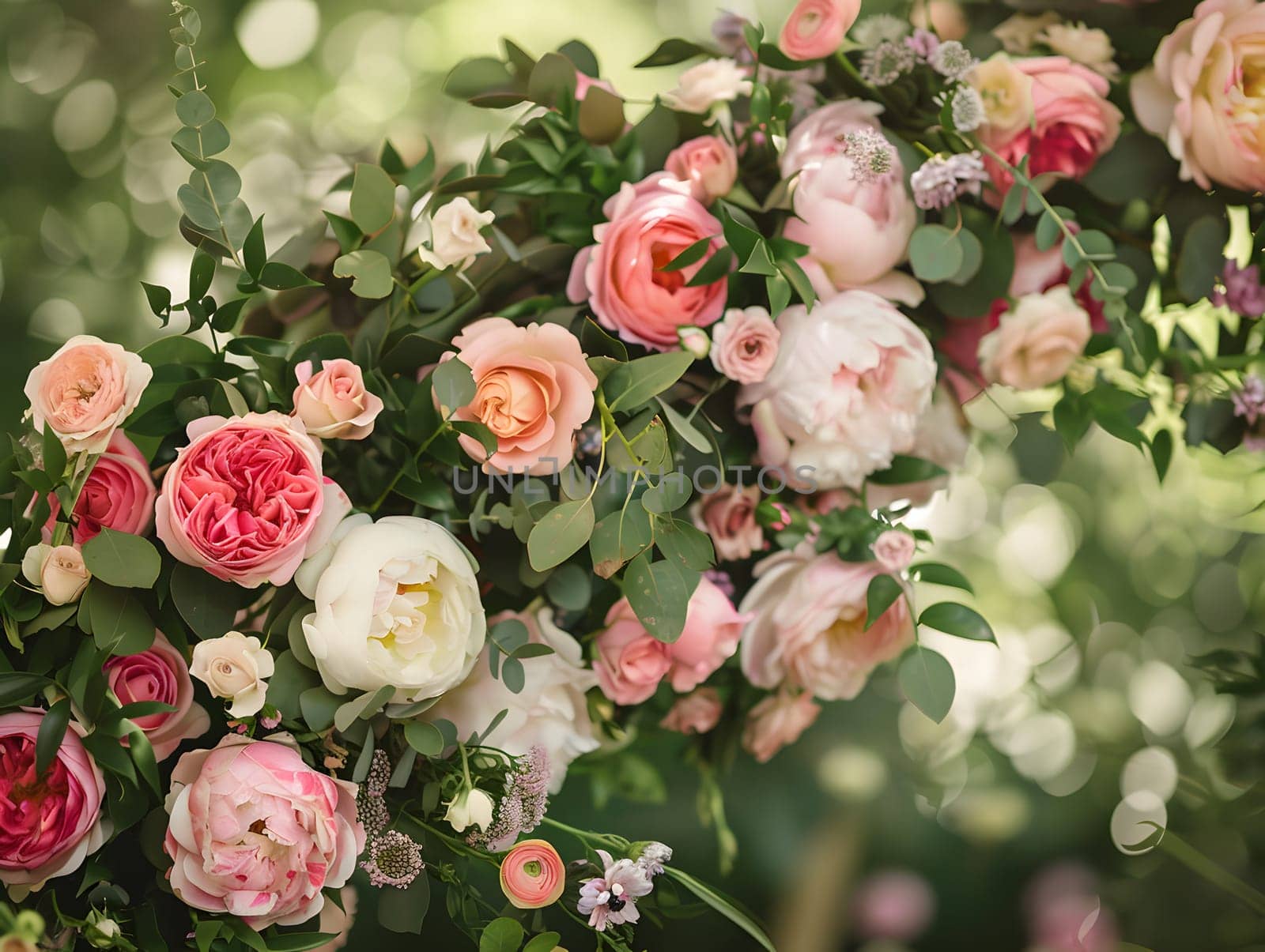 Beautiful flower arch cut out for the wedding
