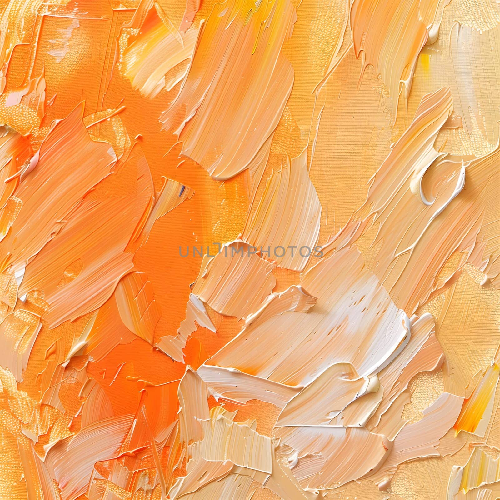 Abstract pale orange oil paint brush strokes texture