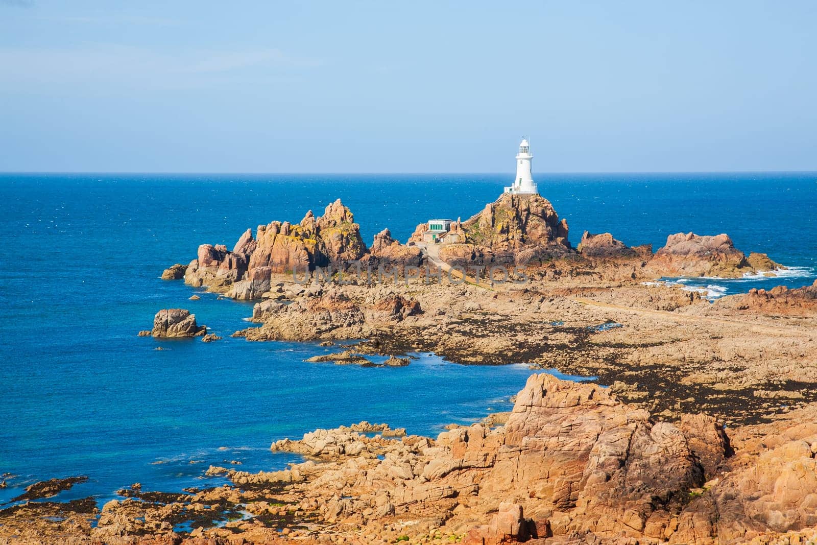 Corbiere Lighthouse on Jersey, The Channel Islands
