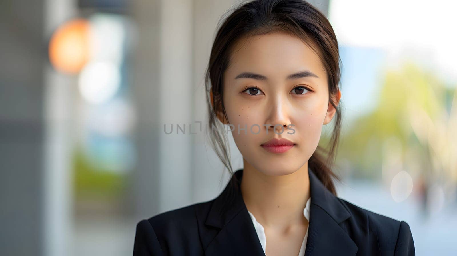 Asian woman in suit