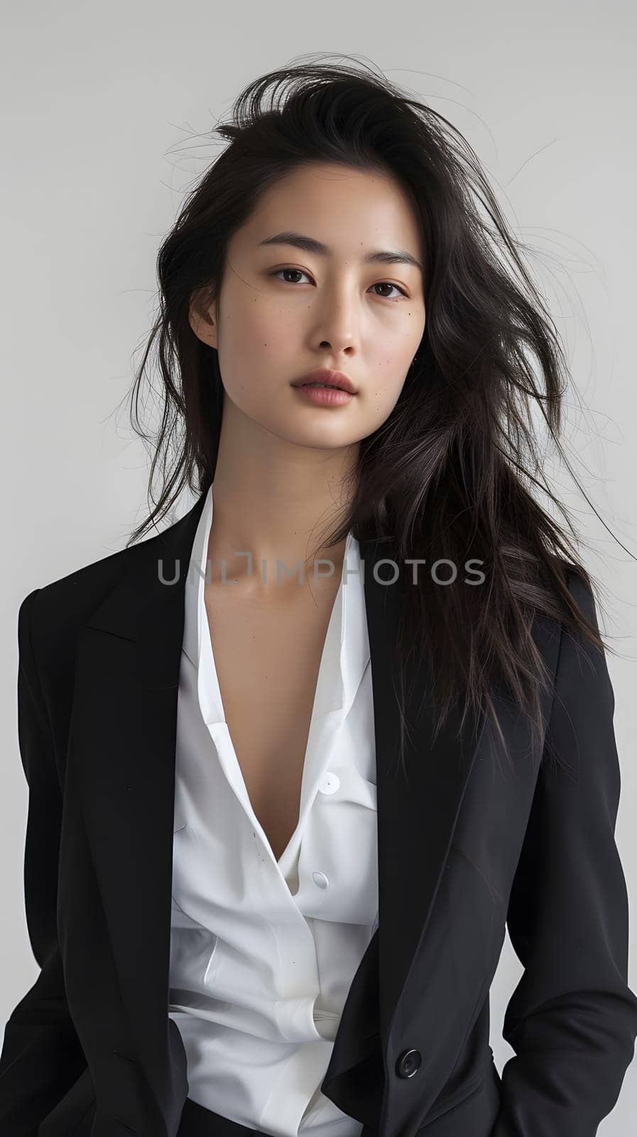 Asian woman in suit
