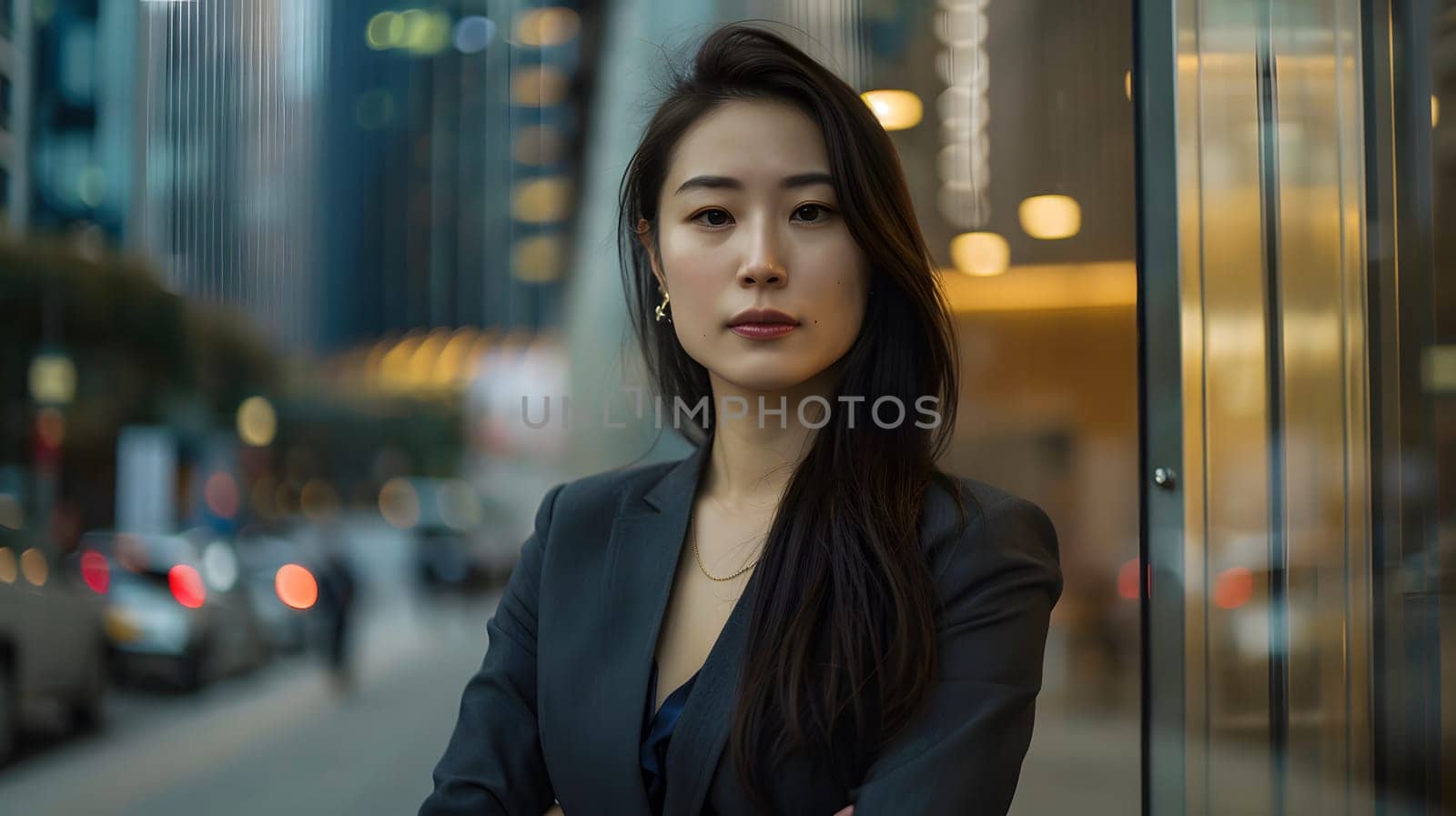 Asian woman in suit