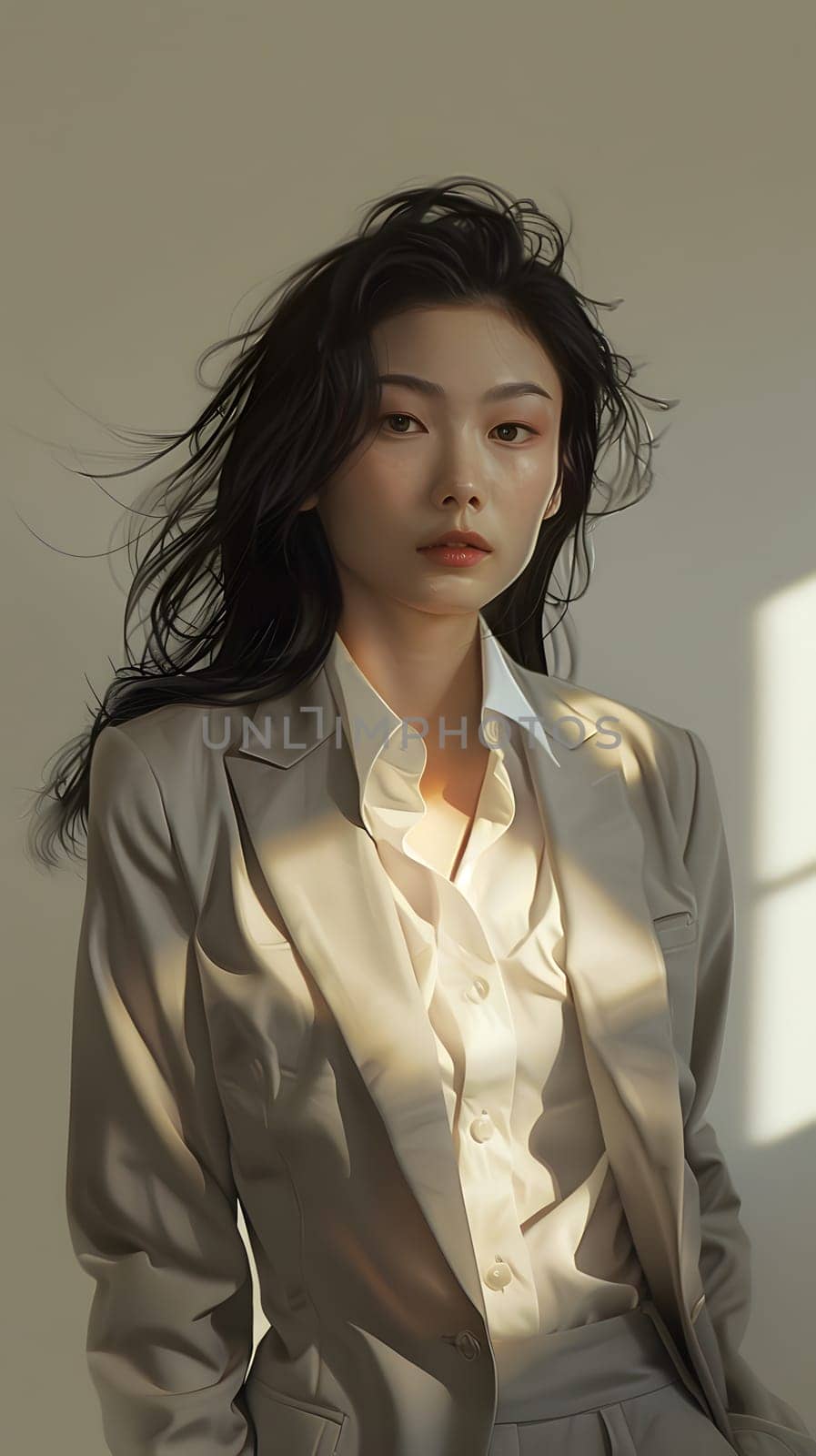 Asian woman in suit