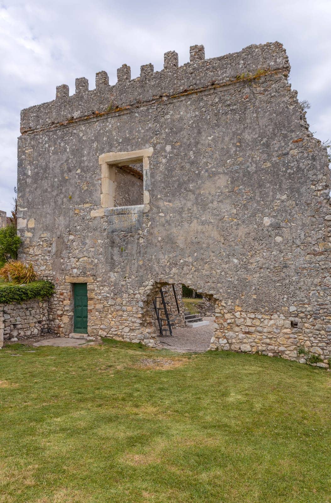Detail of the ruined castle of Montemor-o-Velho, Portugal