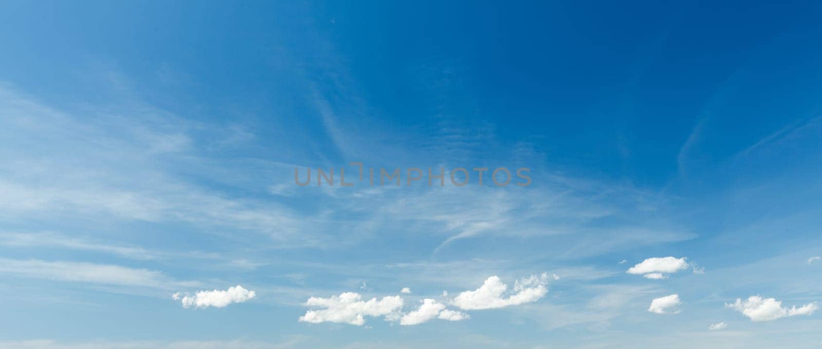Peaceful and serene sky with clouds background
