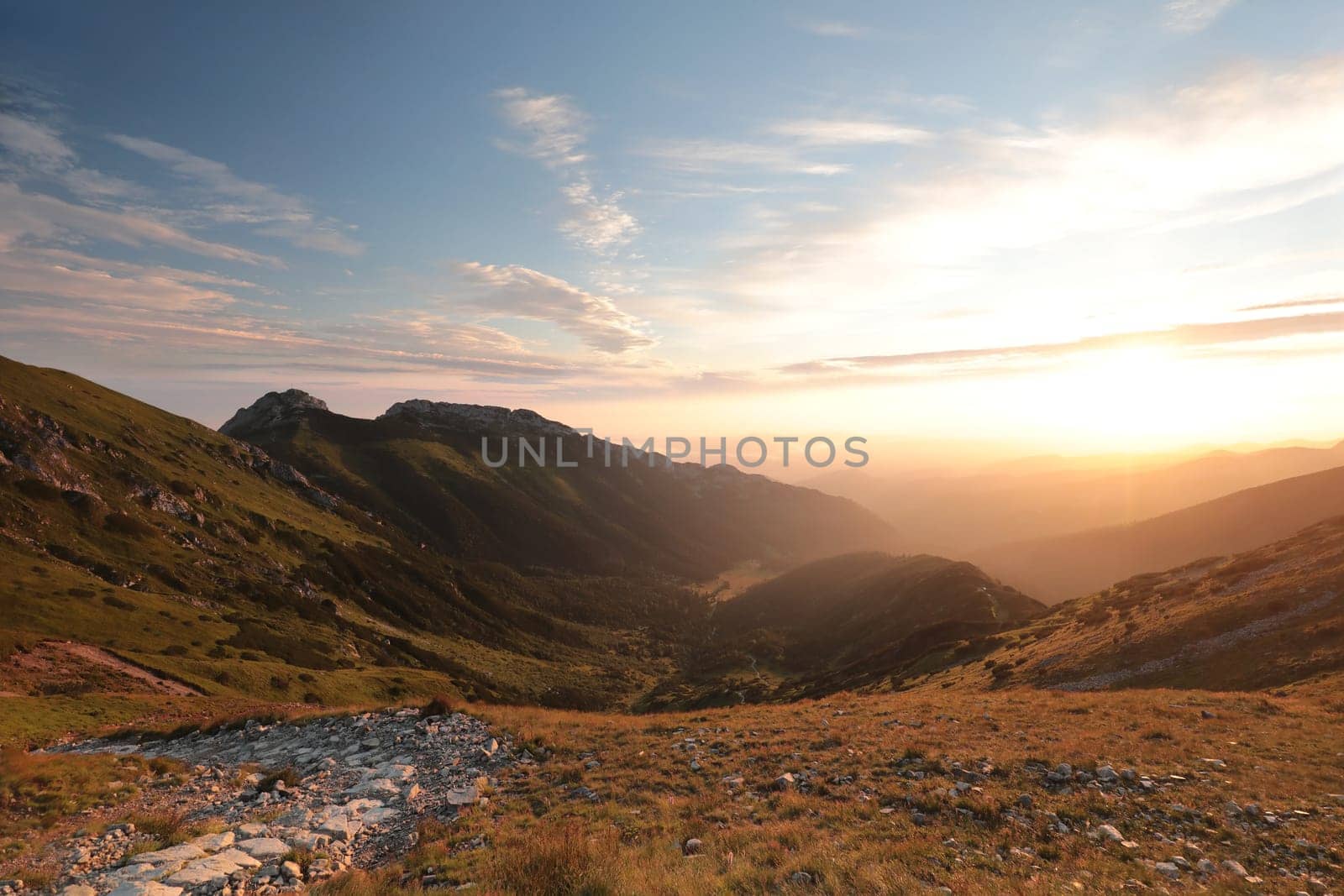 Tatra Mountains at sunset, Poland