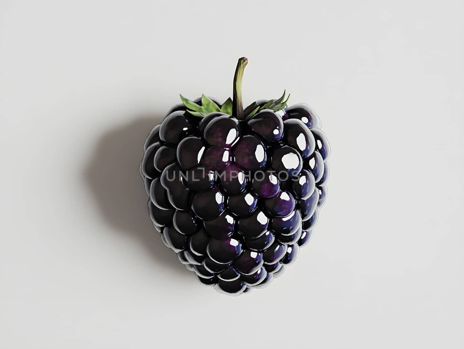 A blackberry white background