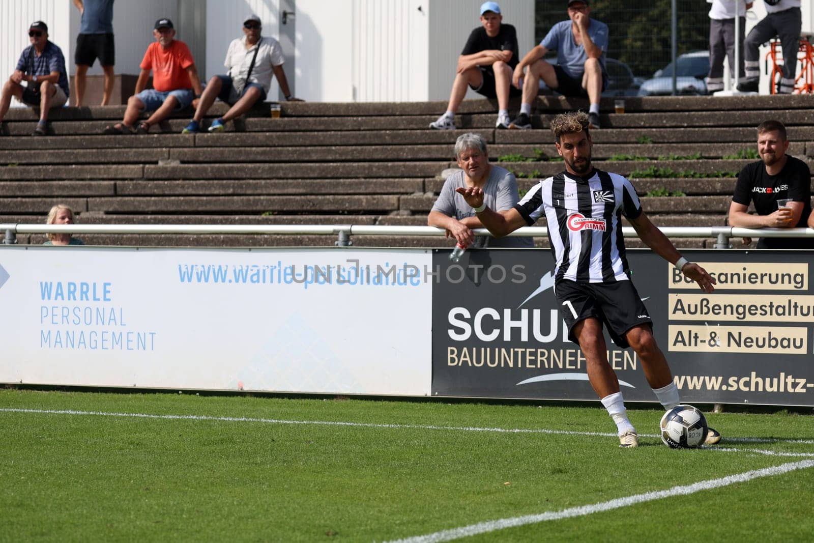 Tevfik Ceylan (FC 08 Villingen) was the trailblazer for the 1-0 win in the match of the Football Directive SW 24-25: 6th Sptg: FC 08 Villingen vs Eintracht Frankfurt U21