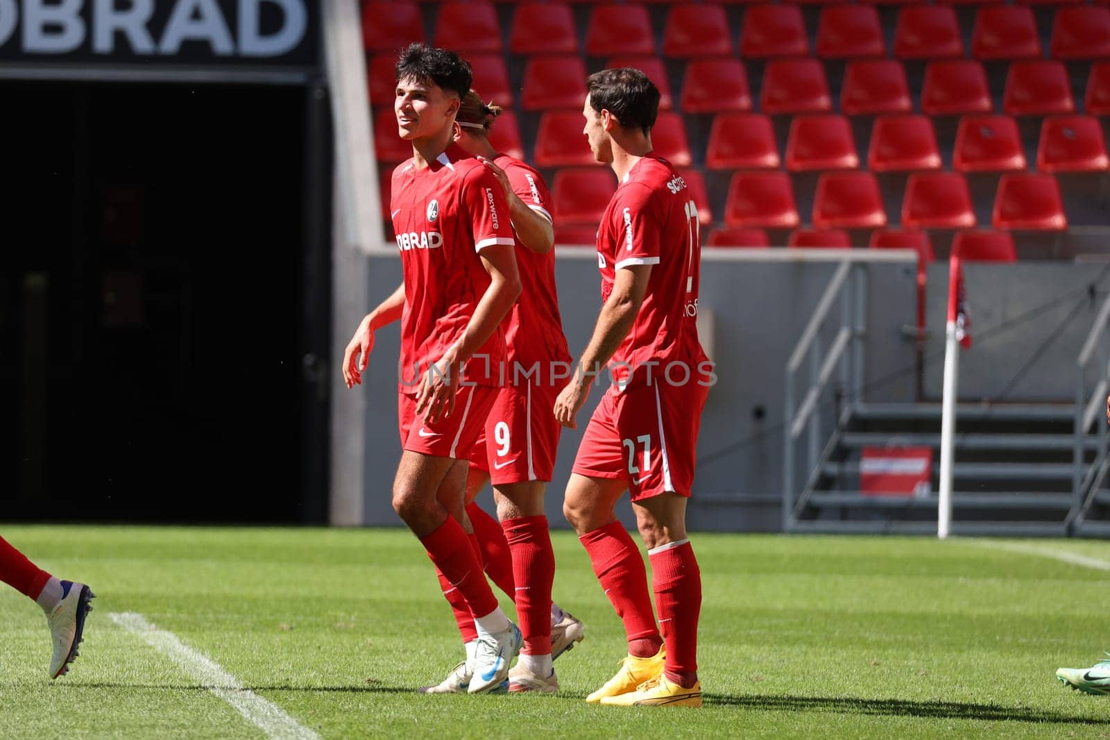 Marco Wörner (SC Freiburg) scored three times for the club in the friendly match: SC Freiburg - FC Basel  REGULATIONS PROHIBIT ANY USE OF PHOTOGRAPHS AS IMAGE SEQUENCES AND/OR QUASI-VIDEONann  Photo: Joachim Hahne/johapress