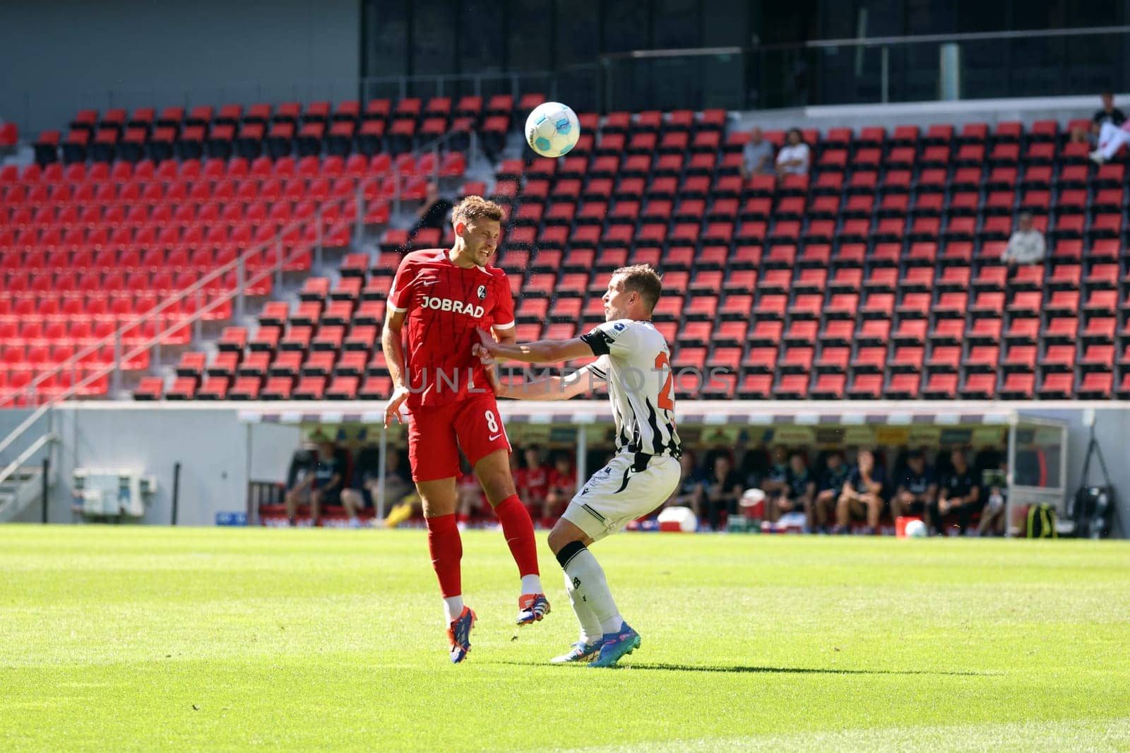 at the football test match: SC Freiburg - FC Basel  REGULATIONS PROHIBIT ANY USE OF PHOTOGRAPHS AS IMAGE SEQUENCES AND/OR QUASI-VIDEONann  Photo: Joachim Hahne/johapress