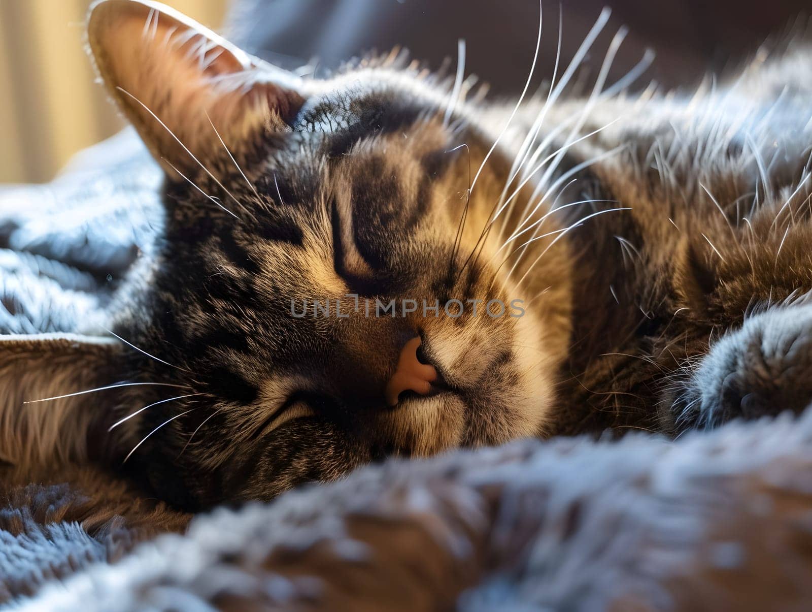 Cat Sleeping With Eyes Closed