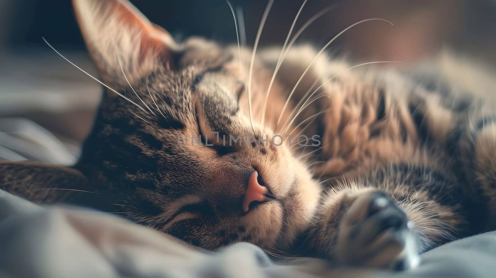 Cat Sleeping With Eyes Closed