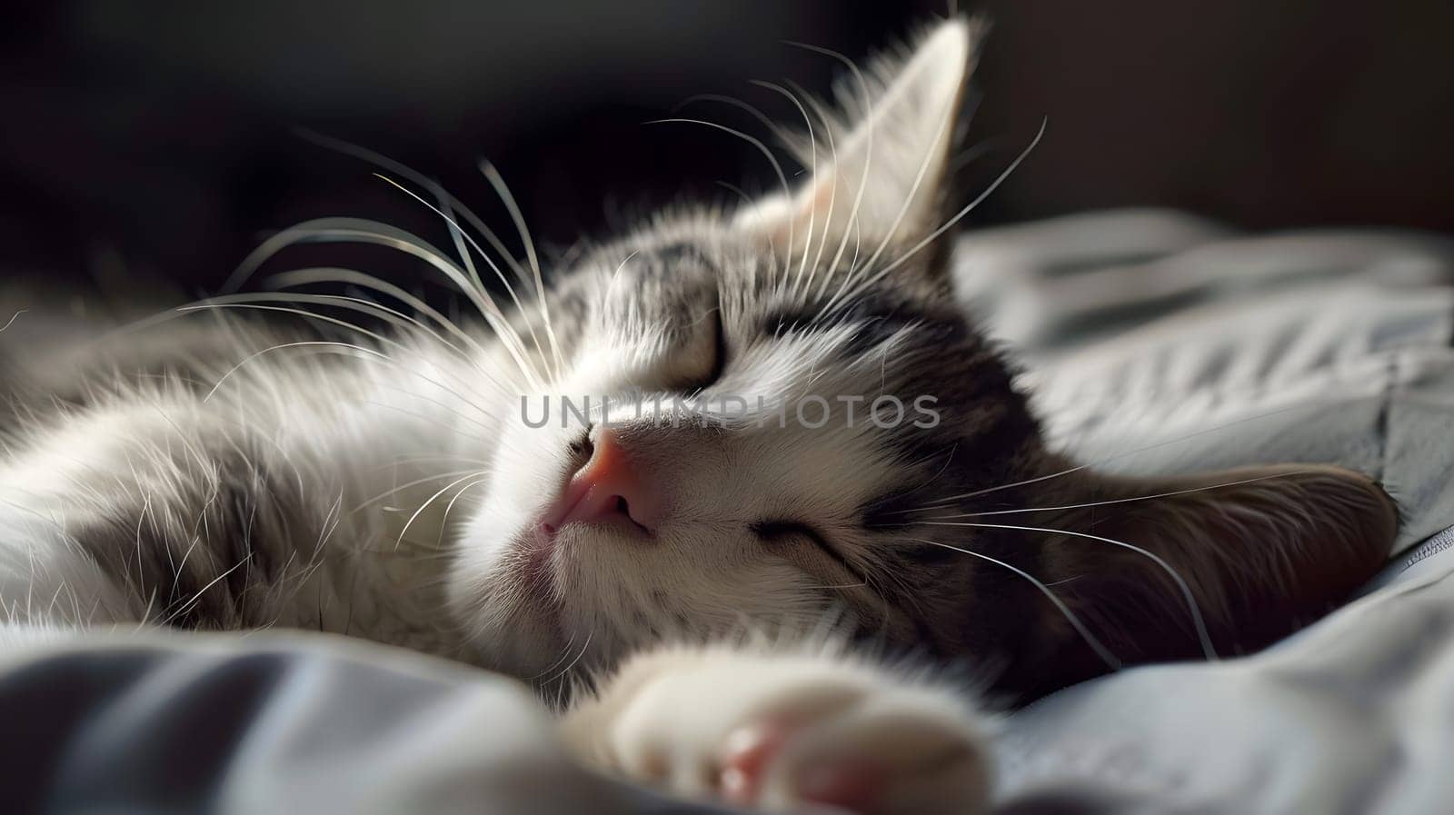 Cat Sleeping With Eyes Closed